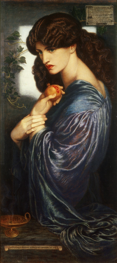 Dante Gabriel Rossetti (1828‐1882), Proserpina, 1874, Olio su tela, cm 125,1 x 61, Donato nel 1940 da W. Graham Robertson - ©Tate, London 2014