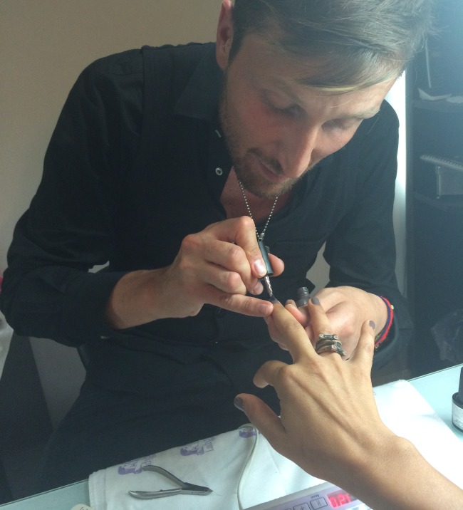 Giancarlo Guccione al lavoro